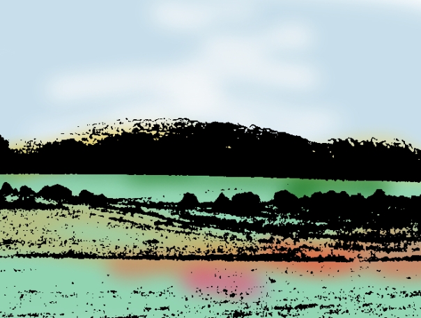 Sidbury Hill - Washed Out Landscape